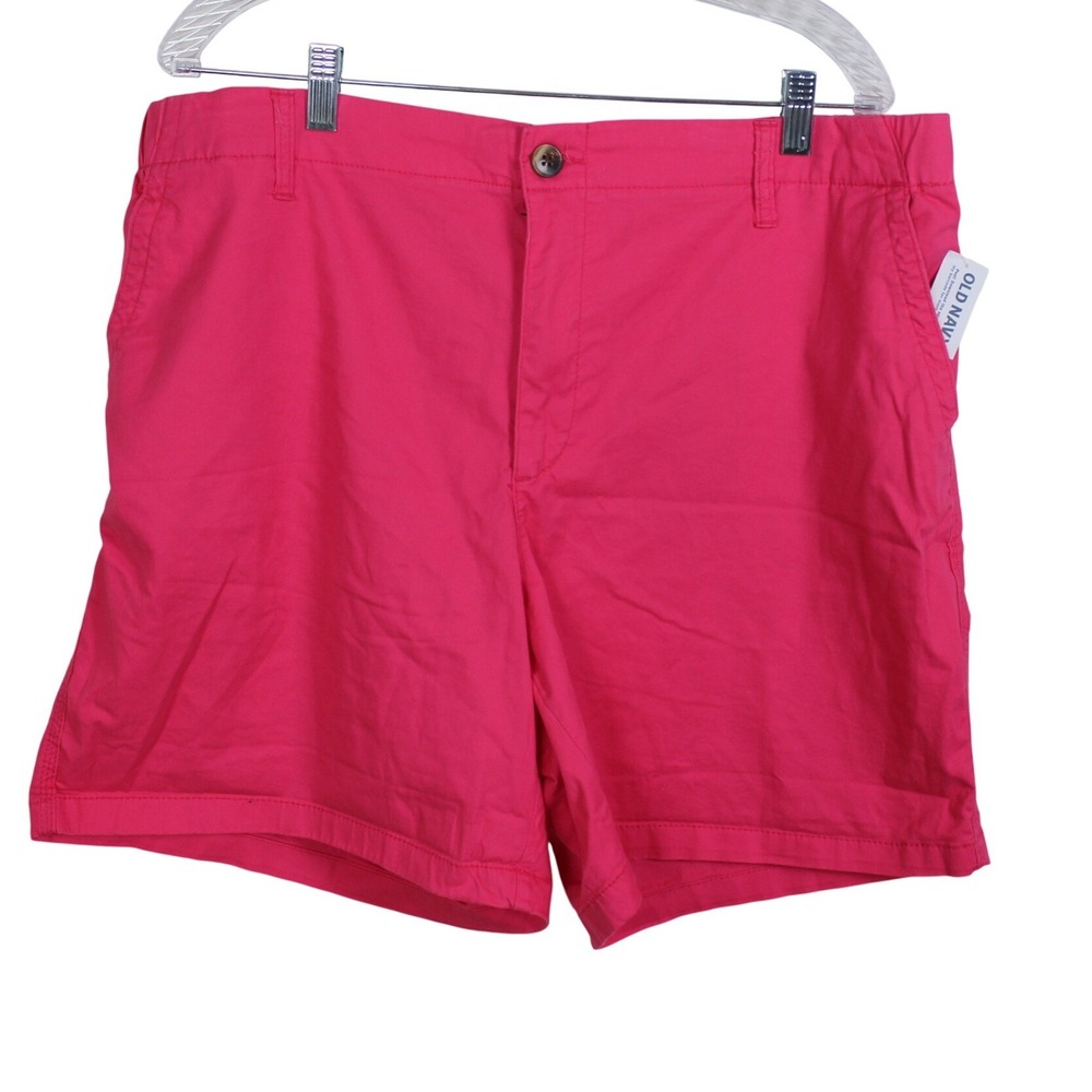 Old Navy Easy Chino 5in Shorts Flower Trail Pink 791808-13-1 XL NEW